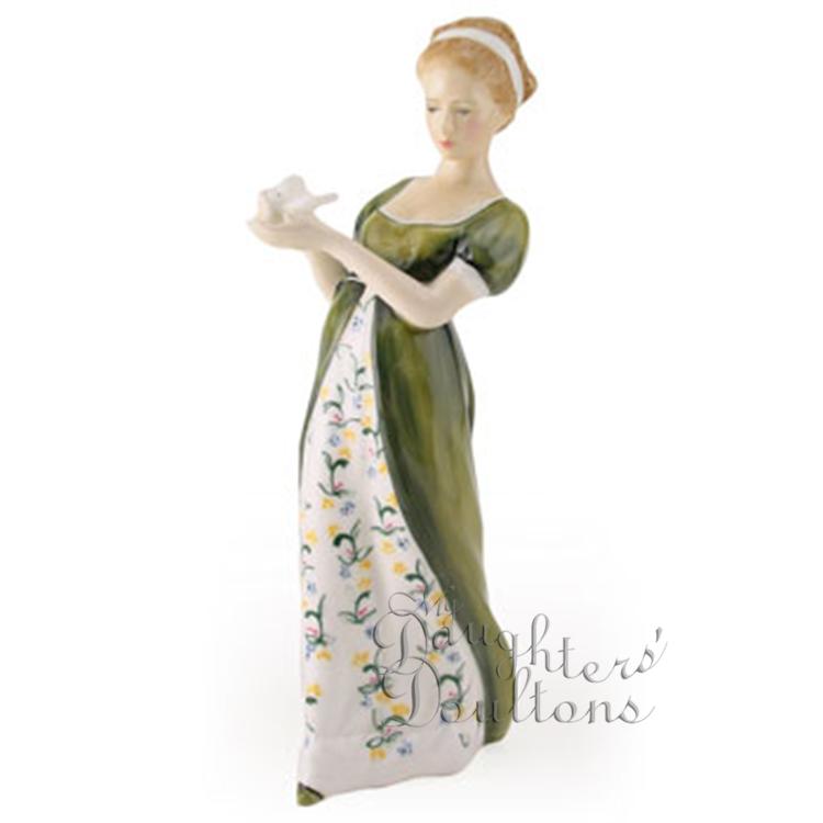 shawl with green dress Royal Doulton Veneta HN 2722 – My Daughters' Doultons