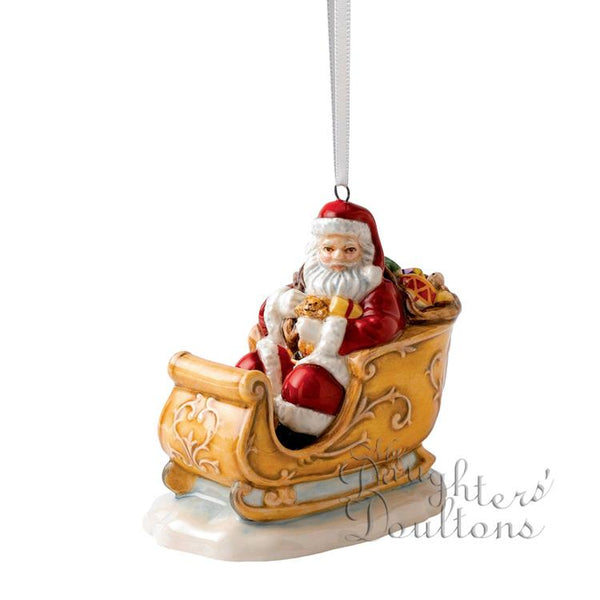 Santa in Sleigh   Ornament     HN 5708