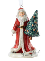 Santa with Tree - ornament     HN 5861