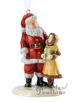 Santa with Girl - ornament     HN 5862