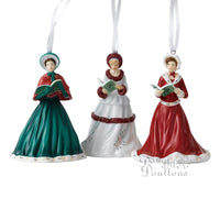 Songs of Christmas ornament, Set of 3